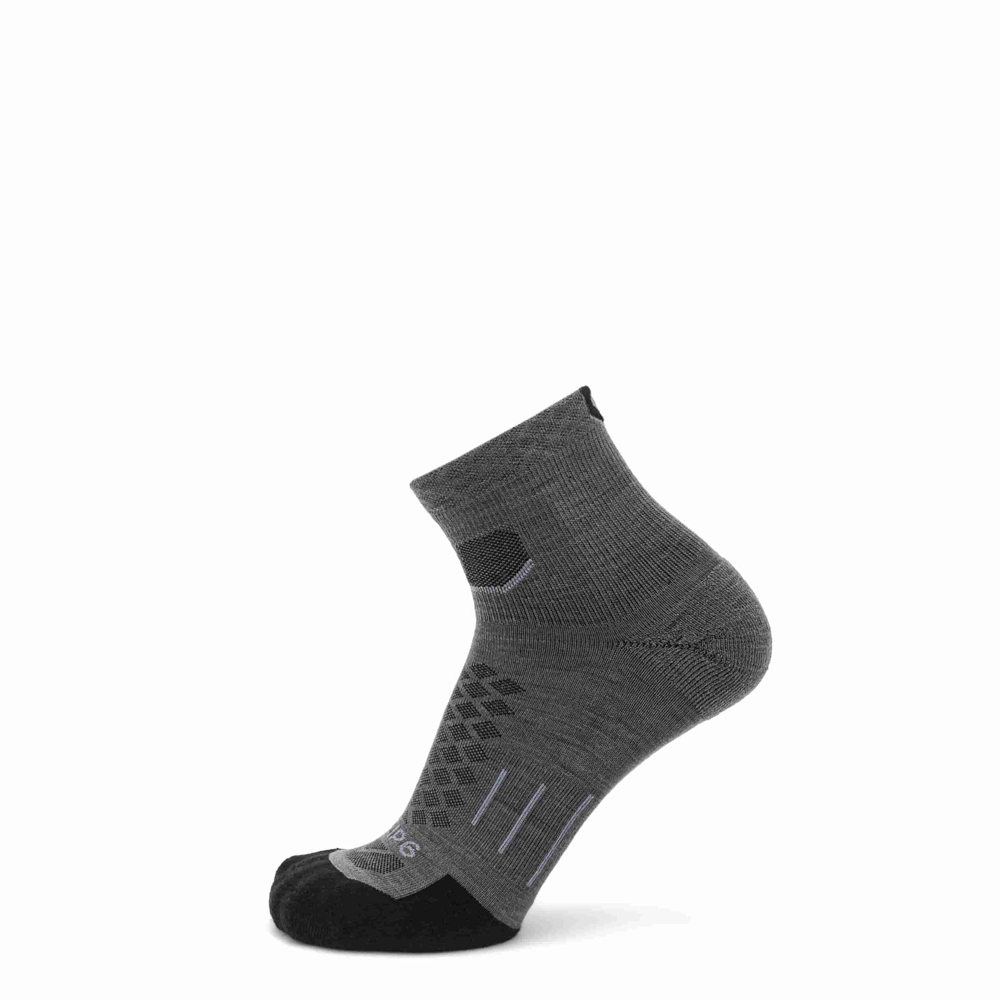 GRIP6 3 Pack Tarmac - Run 1/4 Crew Runweight Merino Wool Sock
