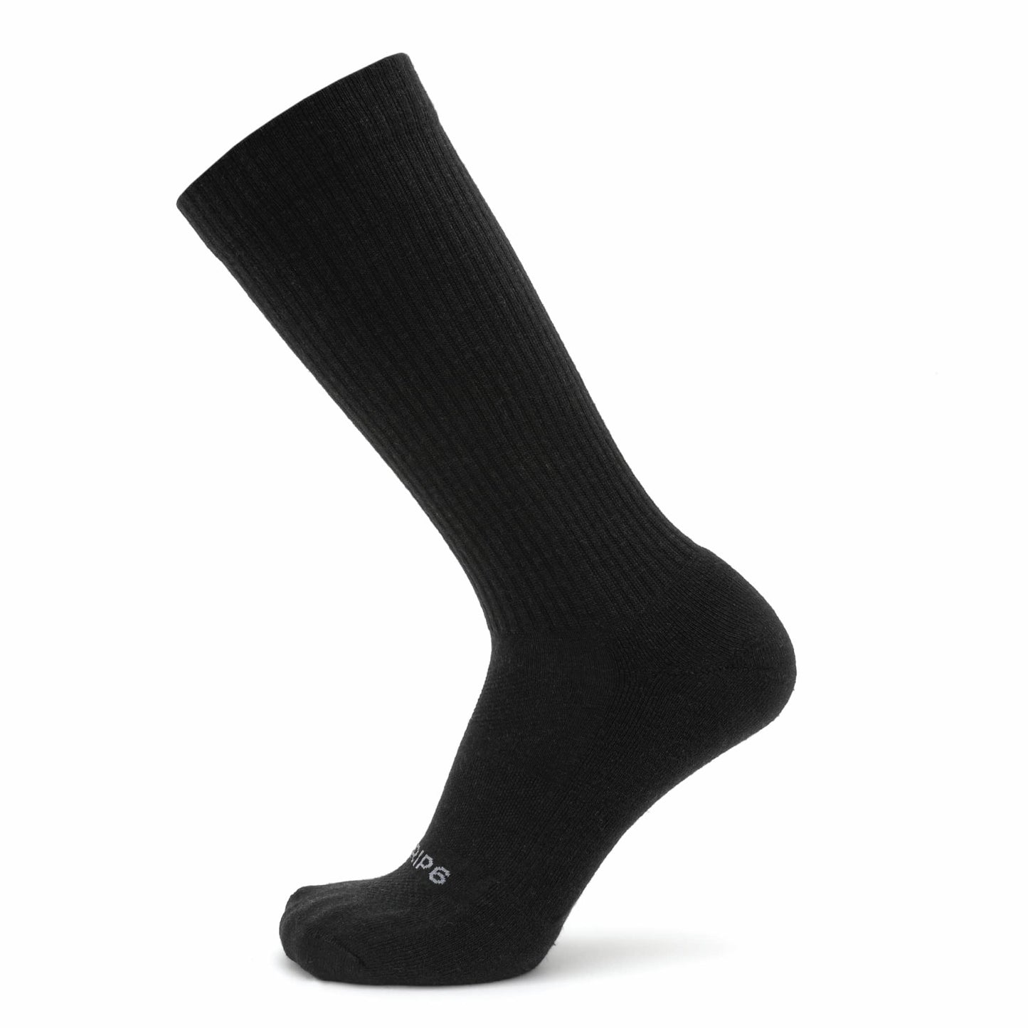 GRIP6 3 Pack Tactical Black Lightweight Boot Sock - Merino Wool
