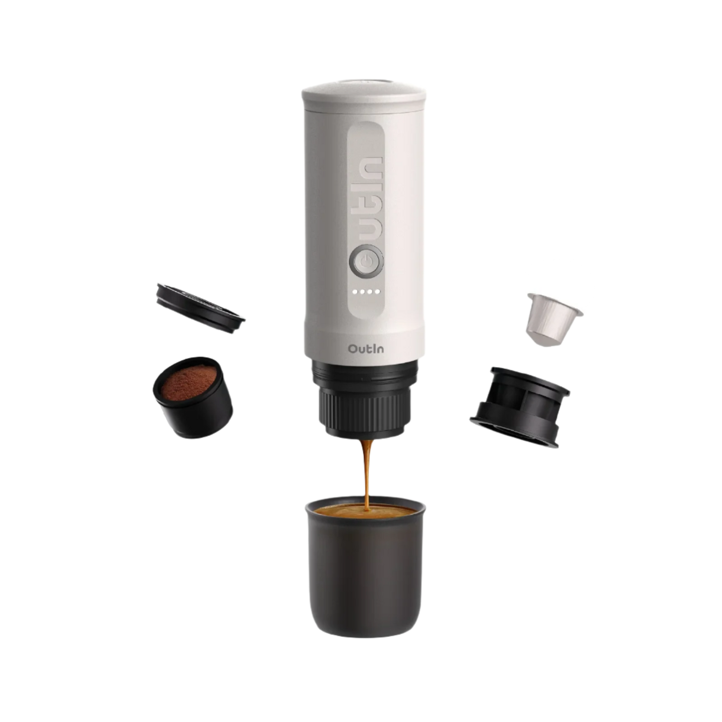 Nano Portable Espresso Machine (Pearl White)
