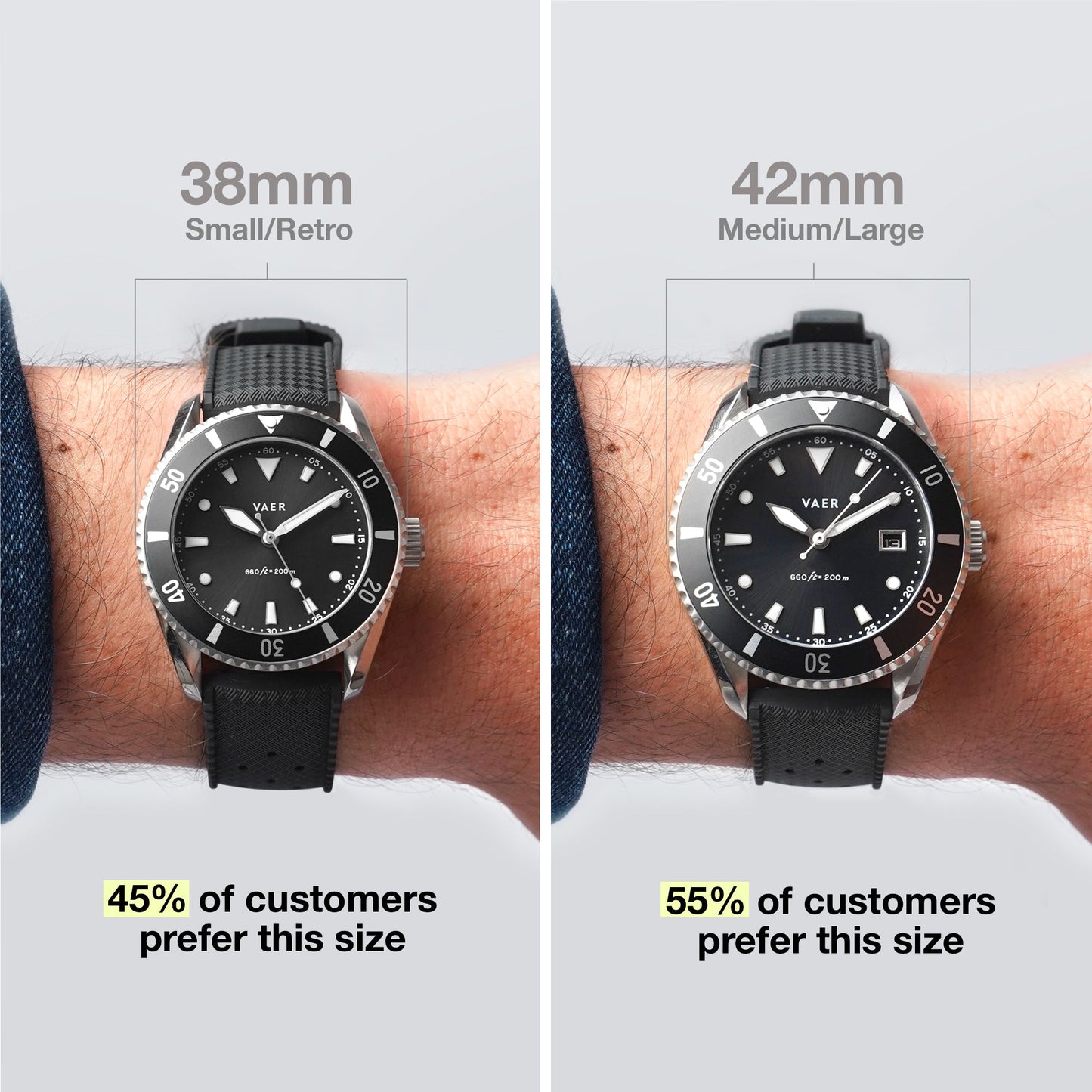VAER DS4 Meridian Black - Solar 38mm