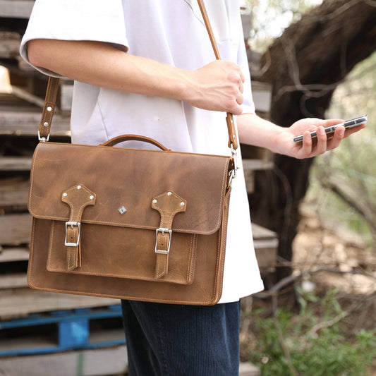 Lifetime Leather Co Messenger Bag
