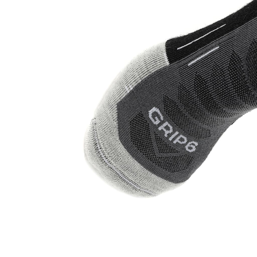 GRIP6 Obsidian - Run Ankle Midweight Merino Wool Sock