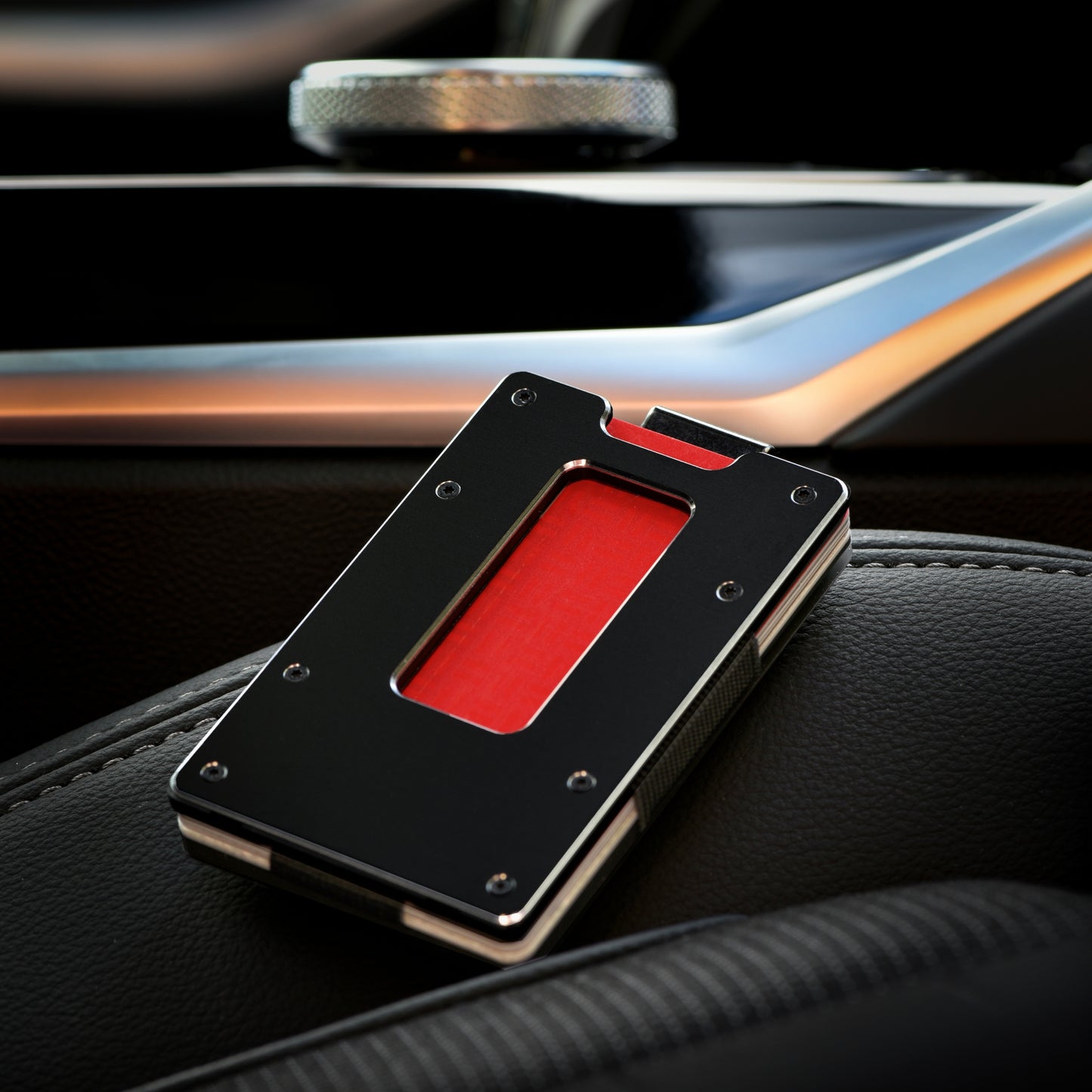 Aviator Slide Aluminum Wallet - Obsidian Black