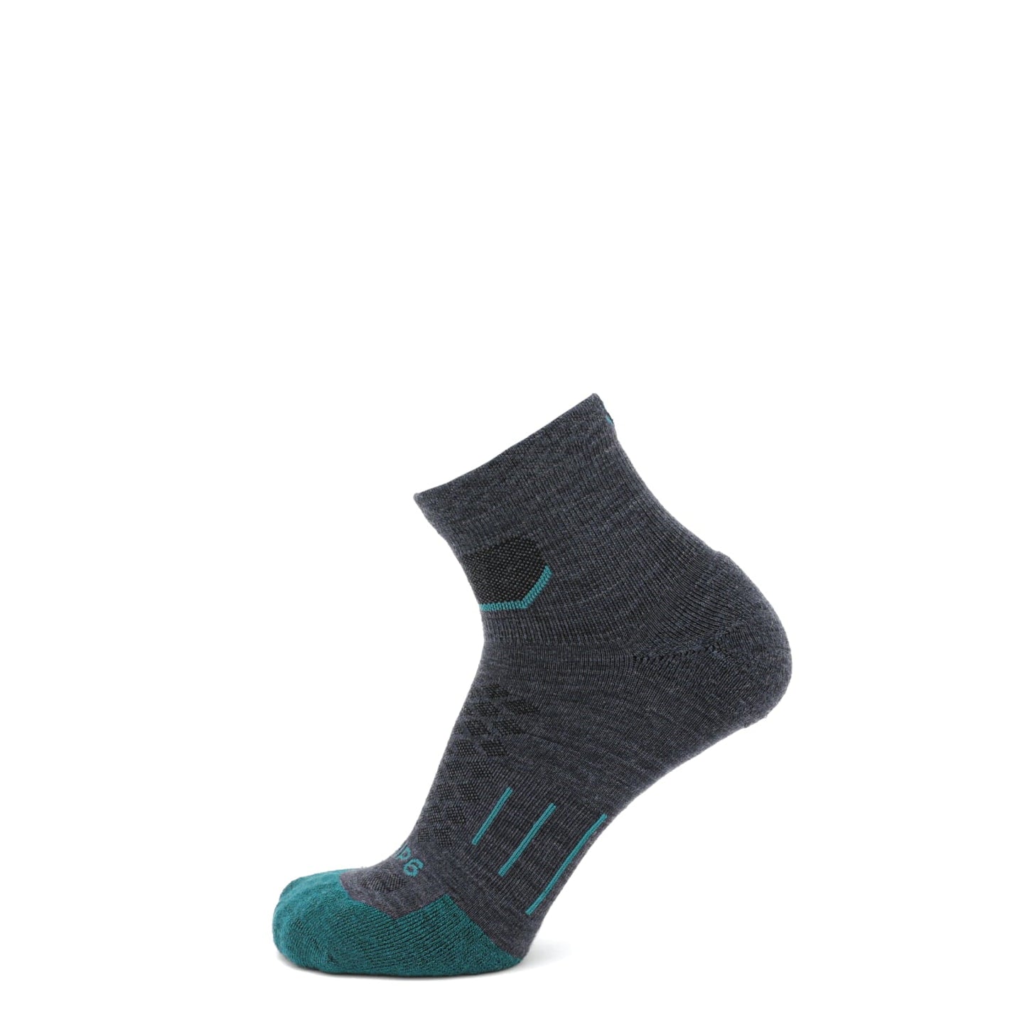 GRIP6 3 Pack Wave - Run 1/4 Crew Runweight Merino Wool Sock