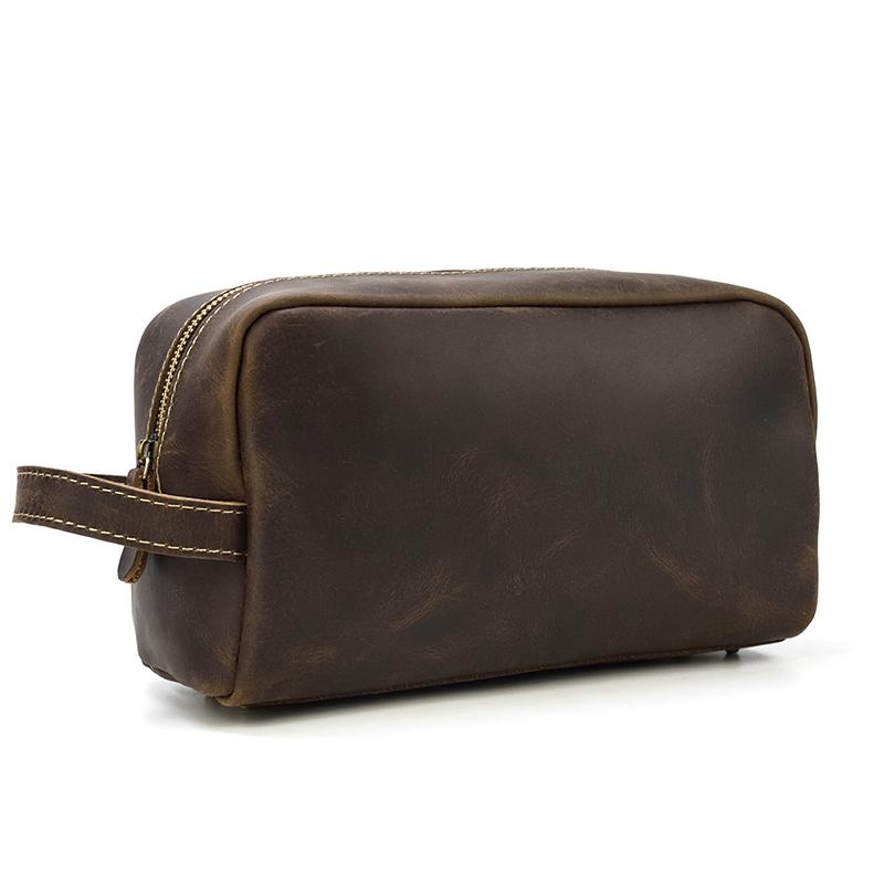Steel Horse Leather Wanderer Toiletry Bag | Genuine Leather Toiletry Bag