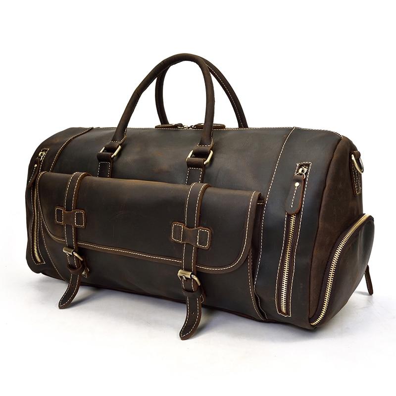 Steel Horse Leather "The Bard" Weekender Leather Duffle Bag