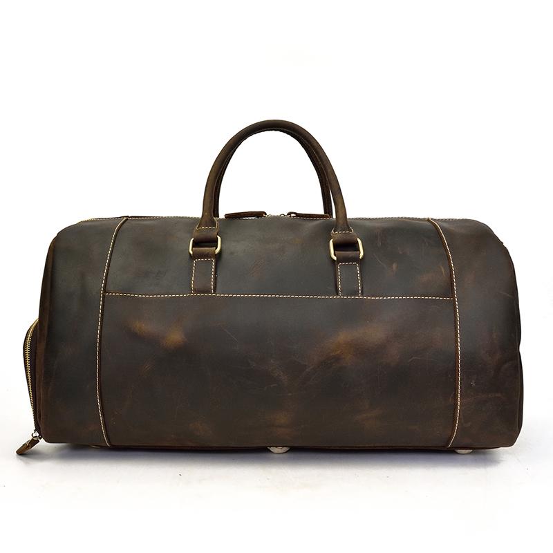 Steel Horse Leather "The Bard" Weekender Leather Duffle Bag
