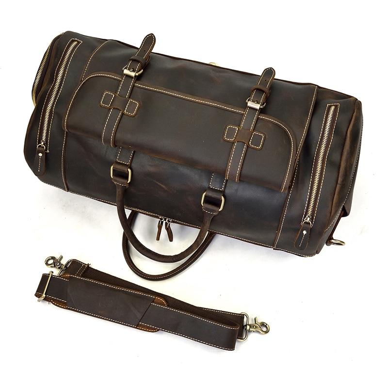 Steel Horse Leather "The Bard" Weekender Leather Duffle Bag