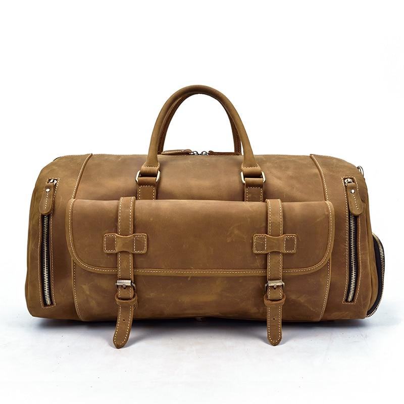 Steel Horse Leather "The Bard" Weekender Leather Duffle Bag