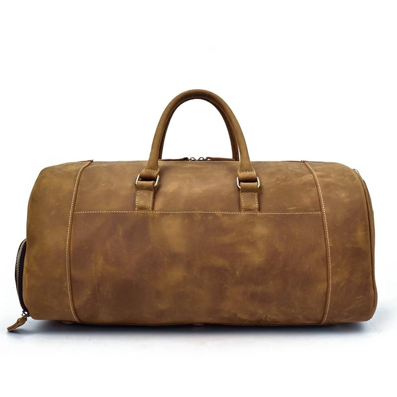 Steel Horse Leather "The Bard" Weekender Leather Duffle Bag