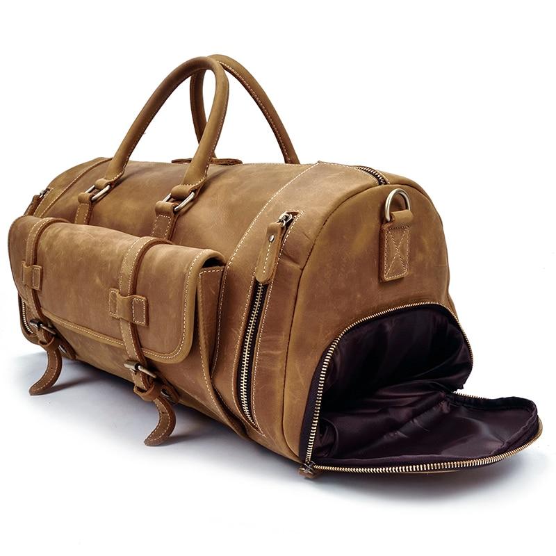 Steel Horse Leather "The Bard" Weekender Leather Duffle Bag