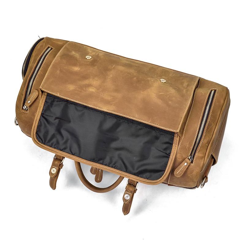 Steel Horse Leather "The Bard" Weekender Leather Duffle Bag
