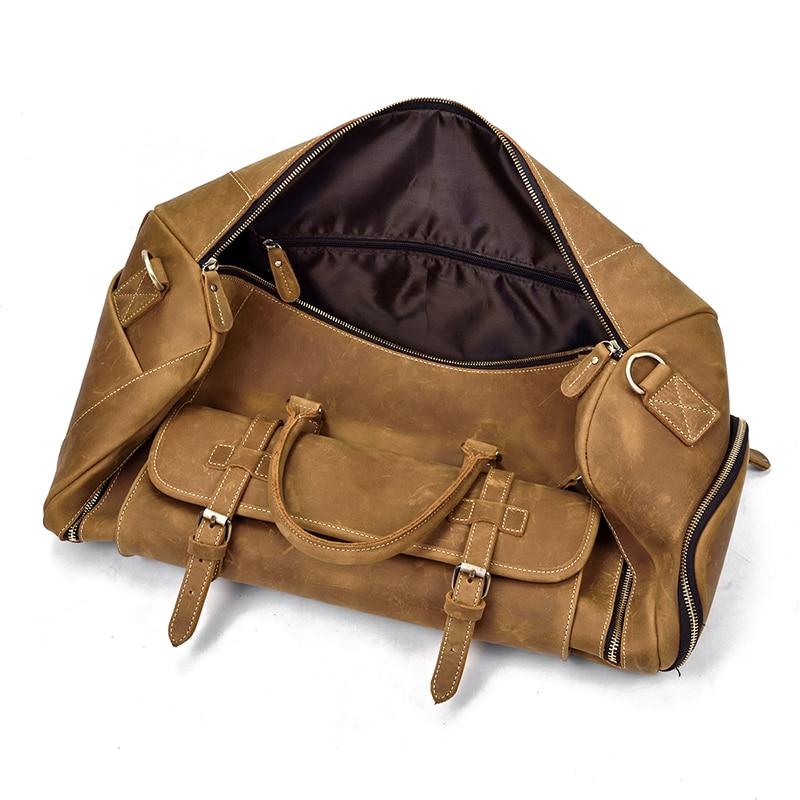 Steel Horse Leather "The Bard" Weekender Leather Duffle Bag