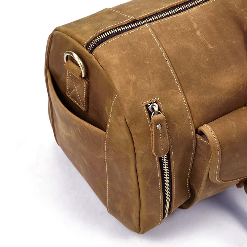 Steel Horse Leather "The Bard" Weekender Leather Duffle Bag