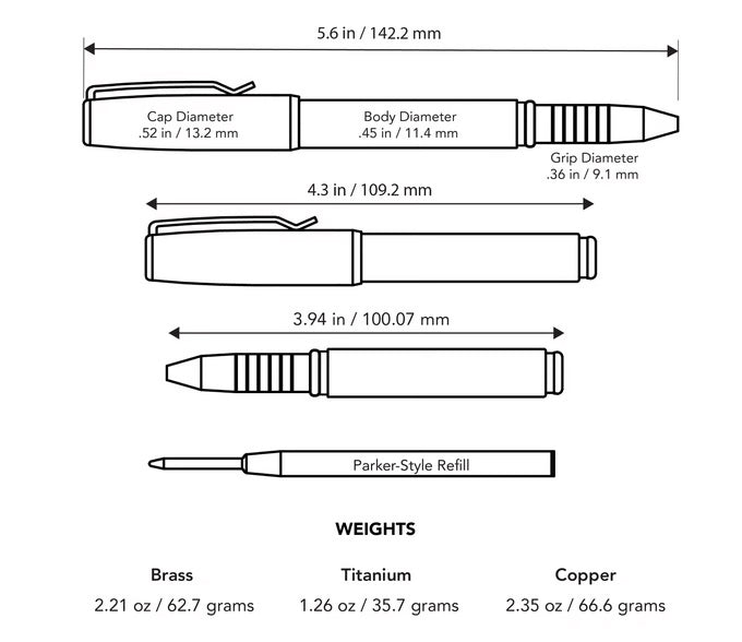 Big Idea Design Base Line Capped Pen