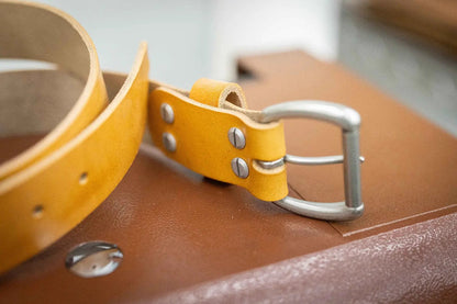Bull Sheath Leather Men's Leather Belt – Saddle Tan