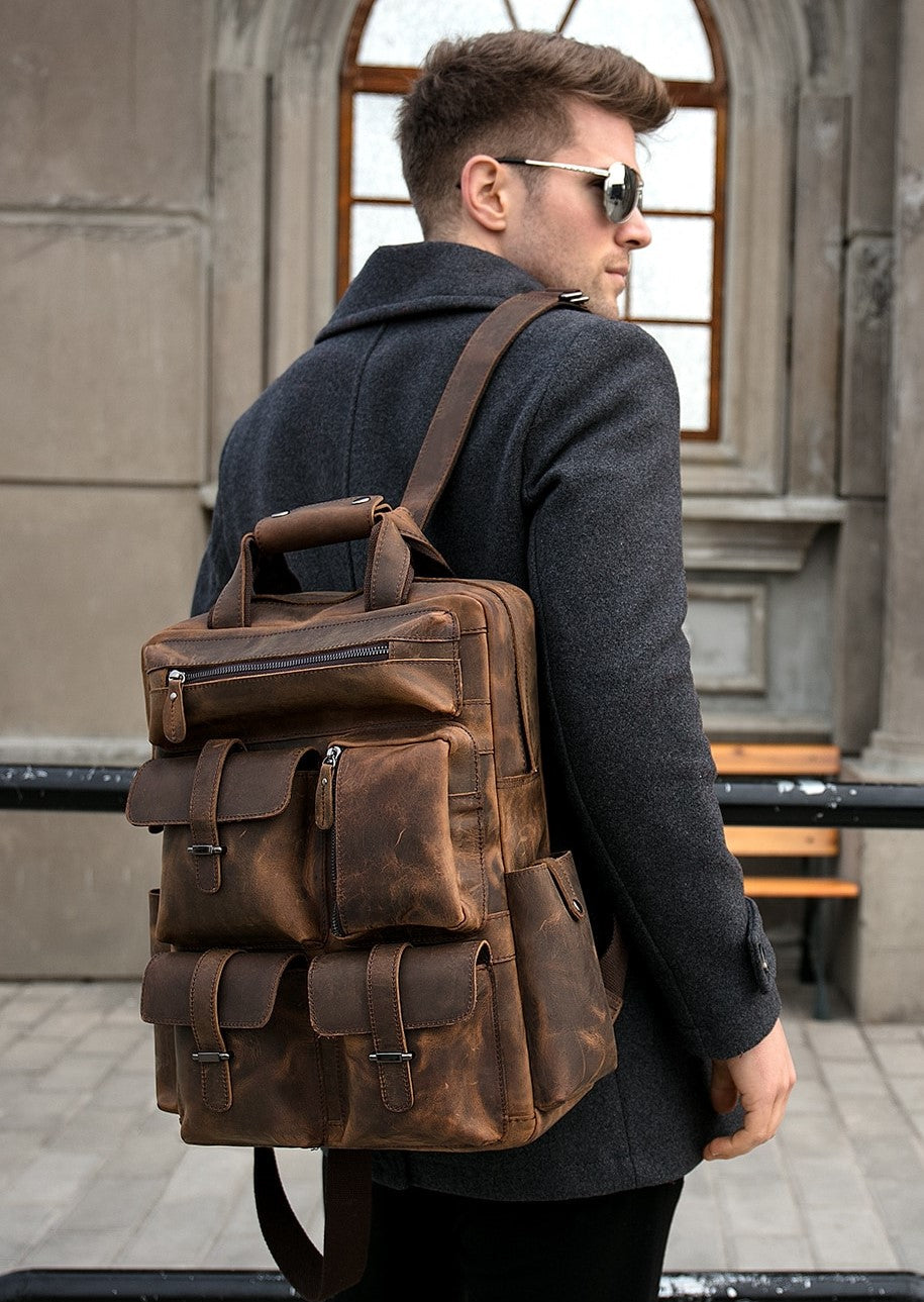 Steel Horse Leather Shelby Backpack | Handmade Genuine Leather Backpack
