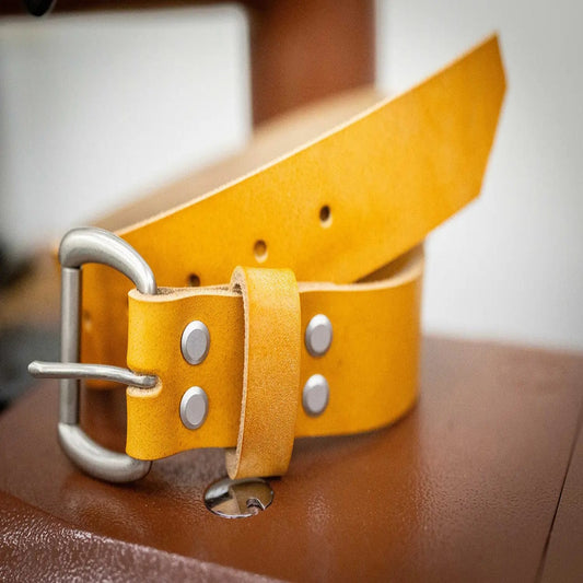Bull Sheath Leather Men's Leather Belt – Saddle Tan