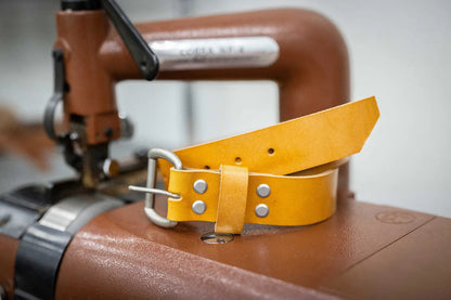Bull Sheath Leather Men's Leather Belt – Saddle Tan