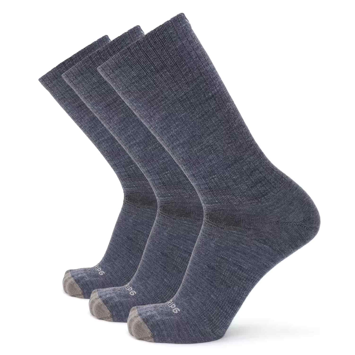 GRIP6 3 Pack Jones - Casual Crew Ultralight Merino Wool Dress Sock