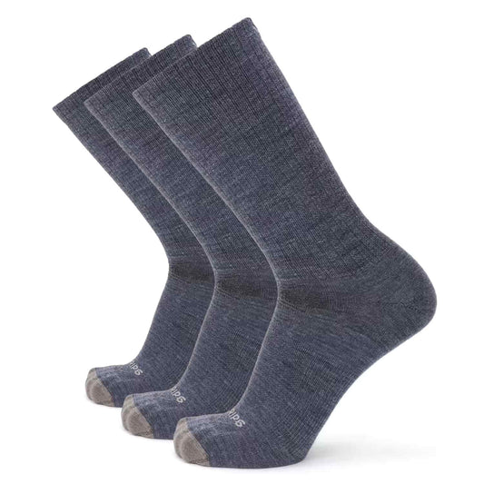 GRIP6 3 Pack Jones - Casual Crew Ultralight Merino Wool Dress Sock