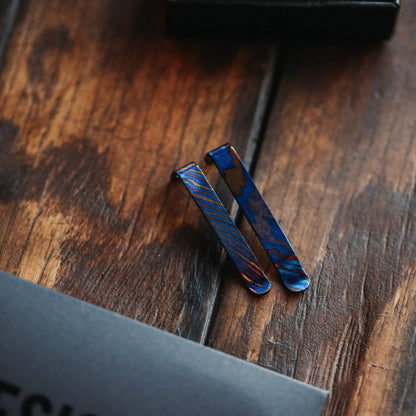 Big Idea Design Titanium Damascus Pen Clip