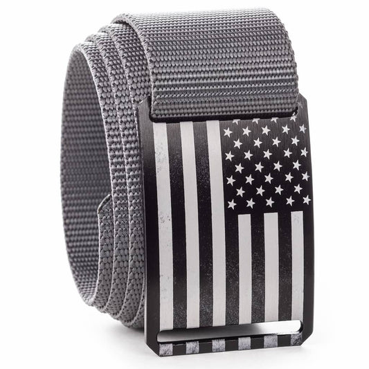 GRIP6 Tactical USA Black Flag Belt (1.75")