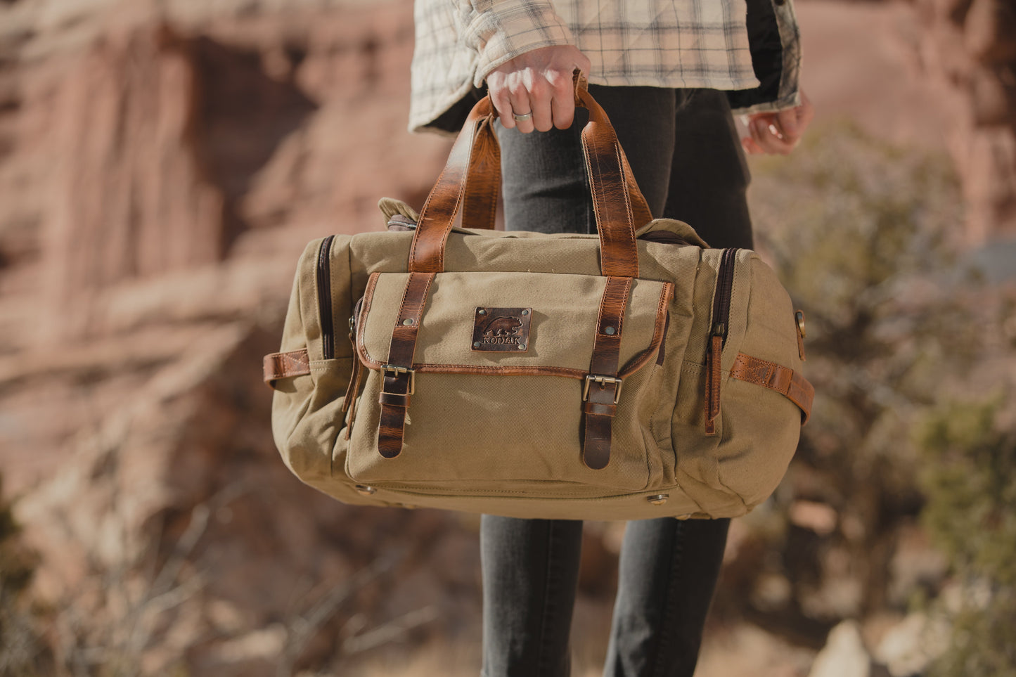Kodiak Leather 25L Wasatch Duffel