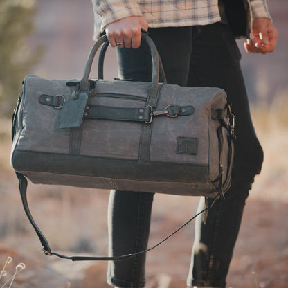 Kodiak Leather 45L Canvas Weekender