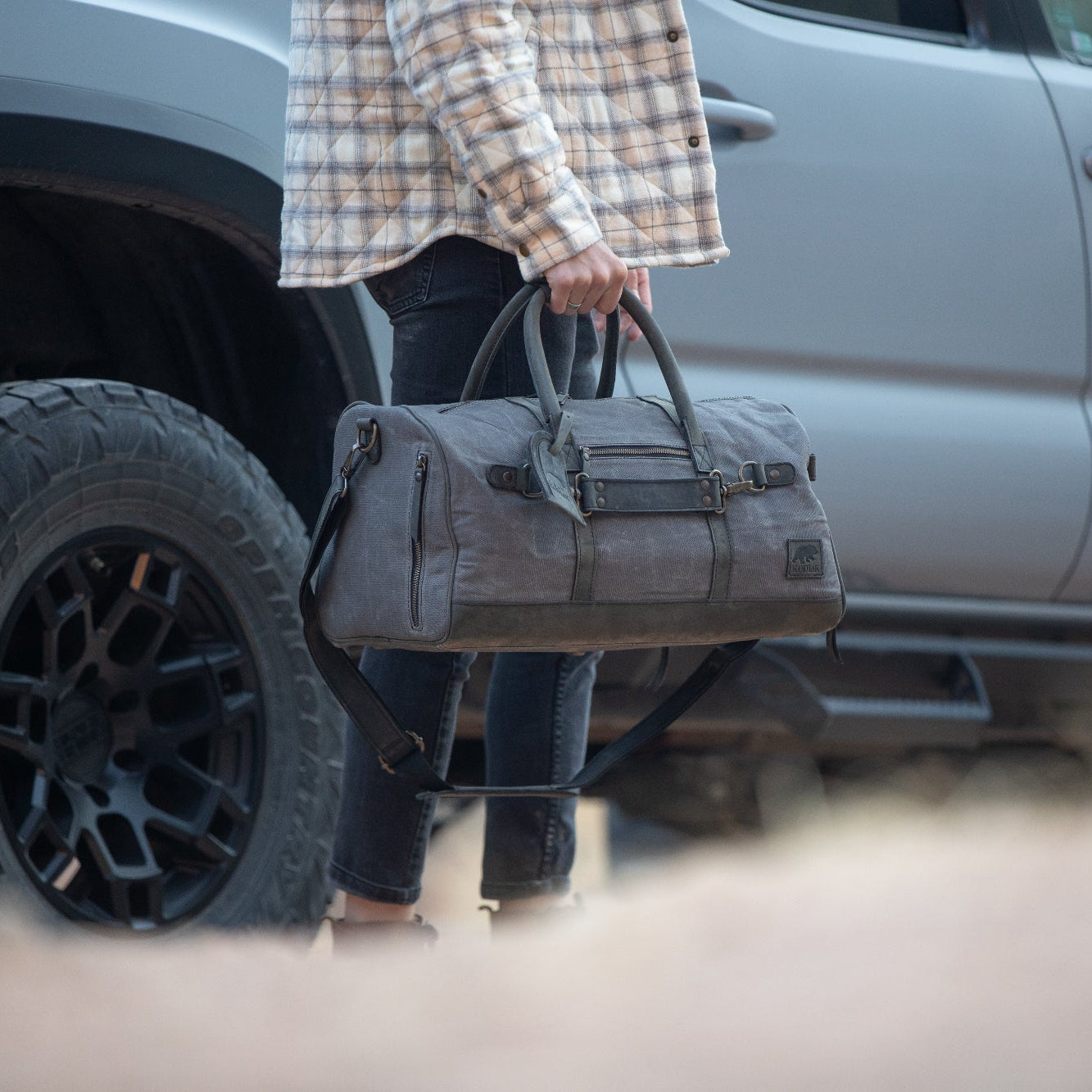 Kodiak Leather 45L Canvas Weekender