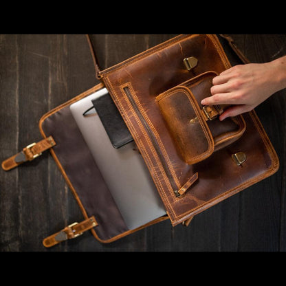 Kodiak Leather Buffalo Leather Briefcase