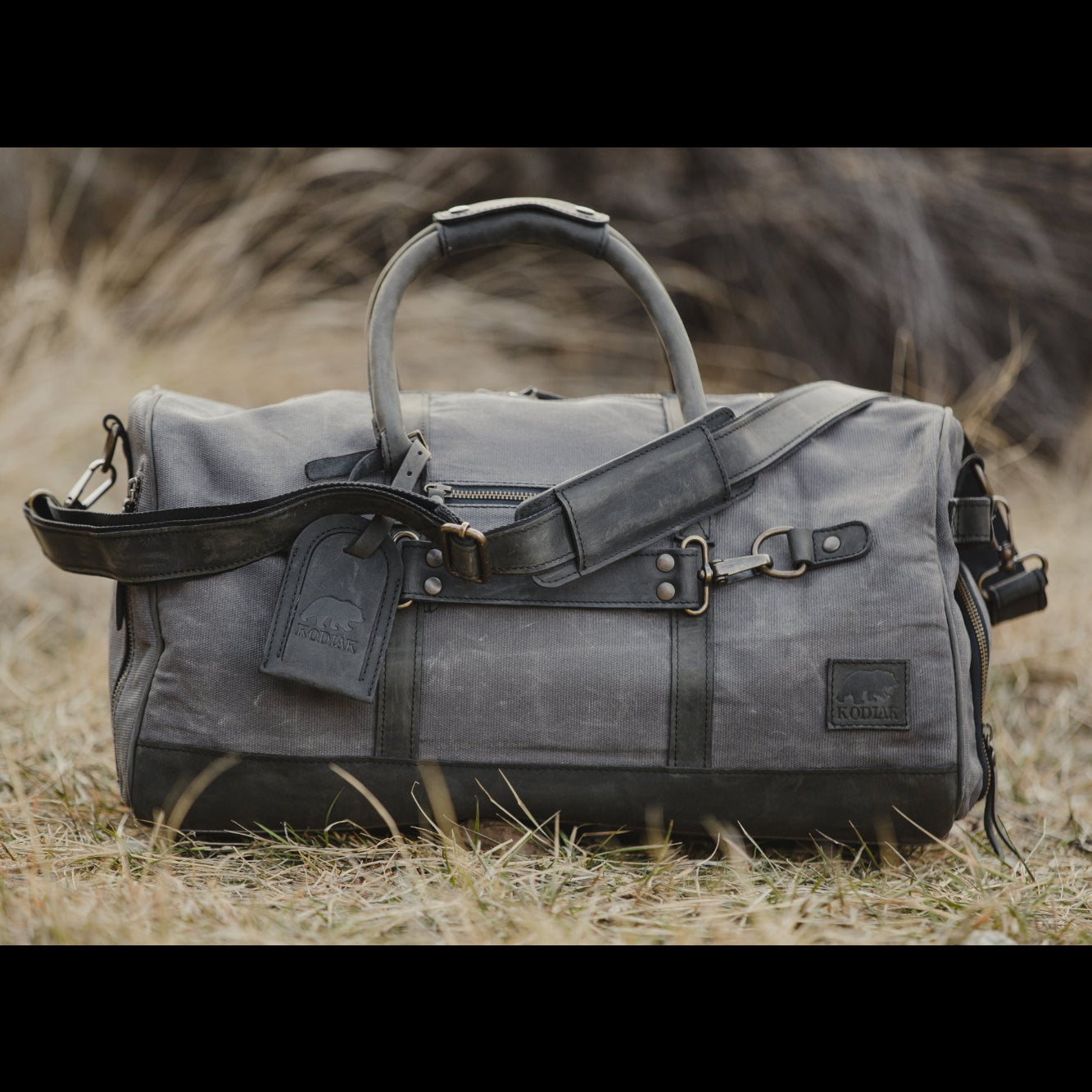 Kodiak Leather 45L Canvas Weekender