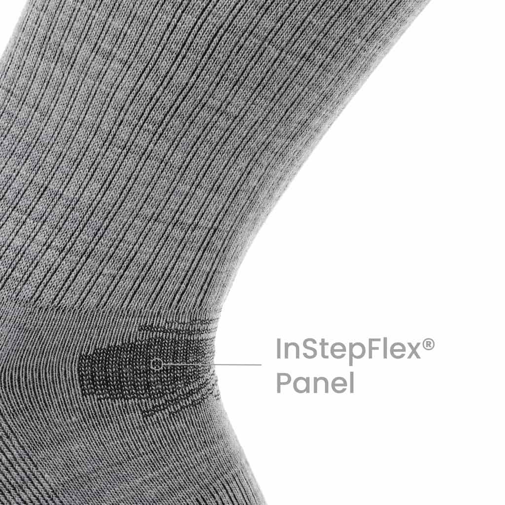 GRIP6 3 Pack Ash - Casual Crew Midweight Merino Wool Sock