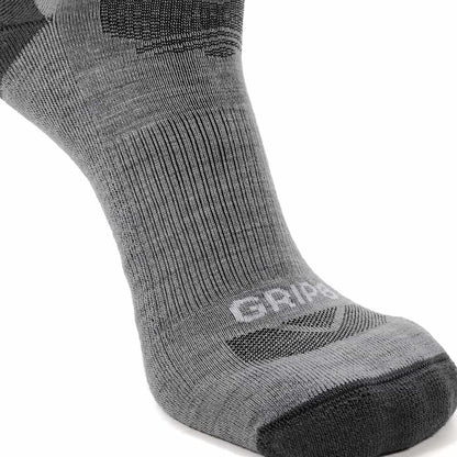 GRIP6 Ash - Casual Crew Midweight Merino Wool Sock
