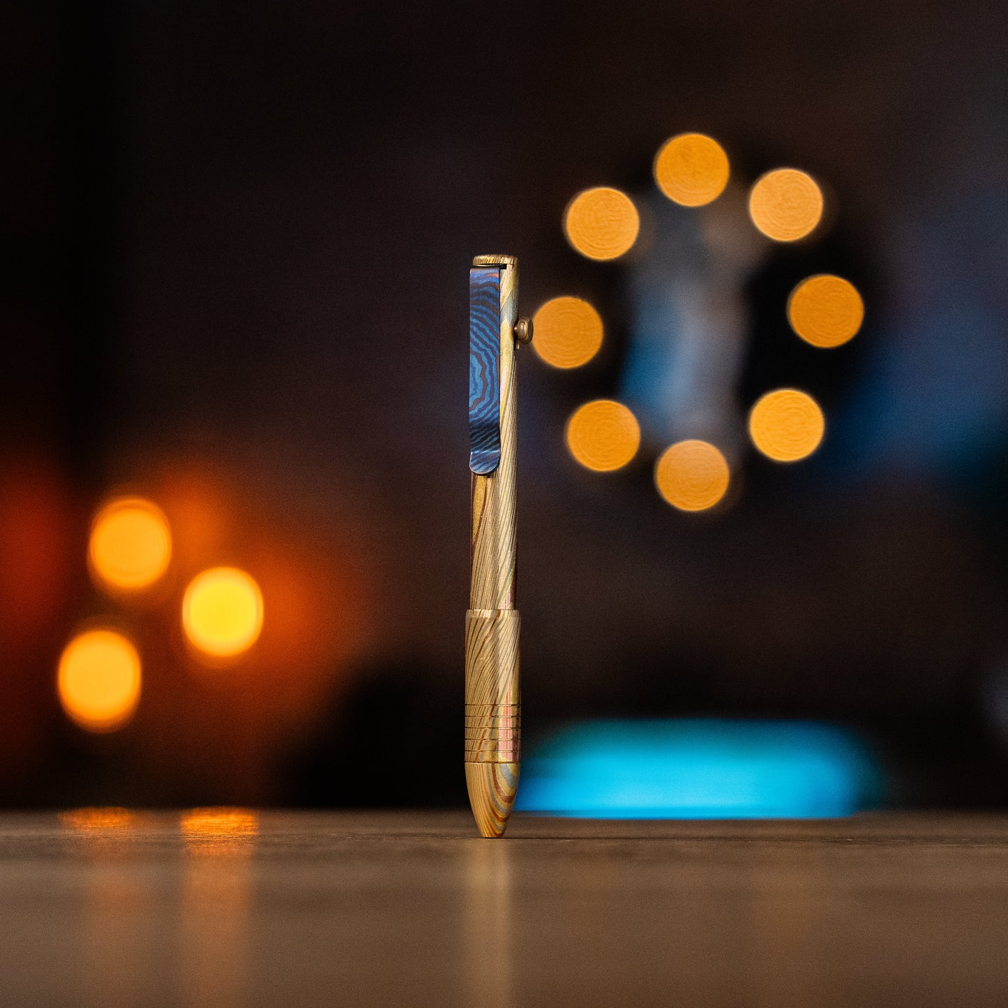 Big Idea Design Bolt Action Pen - Full Brass Damascus