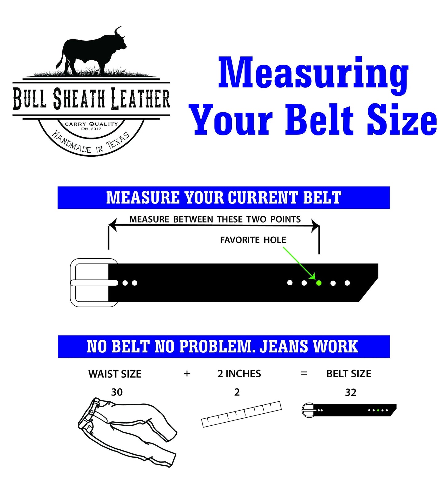 Bull Sheath Leather Black Men's Leather Belt