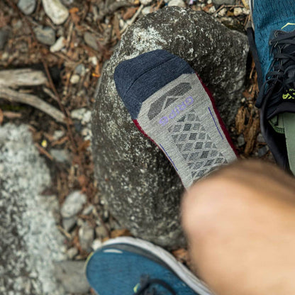 GRIP6 Berry - Hike Crew Midweight Merino Wool Sock