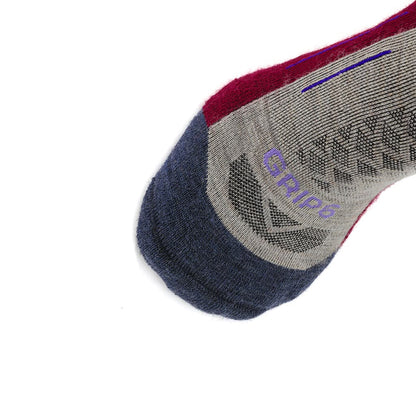GRIP6 3 Pack Berry - Hike Crew Midweight Merino Wool Sock