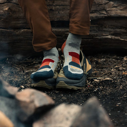 GRIP6  Campfire - Hike Crew Lightweight Merino Wool Sock