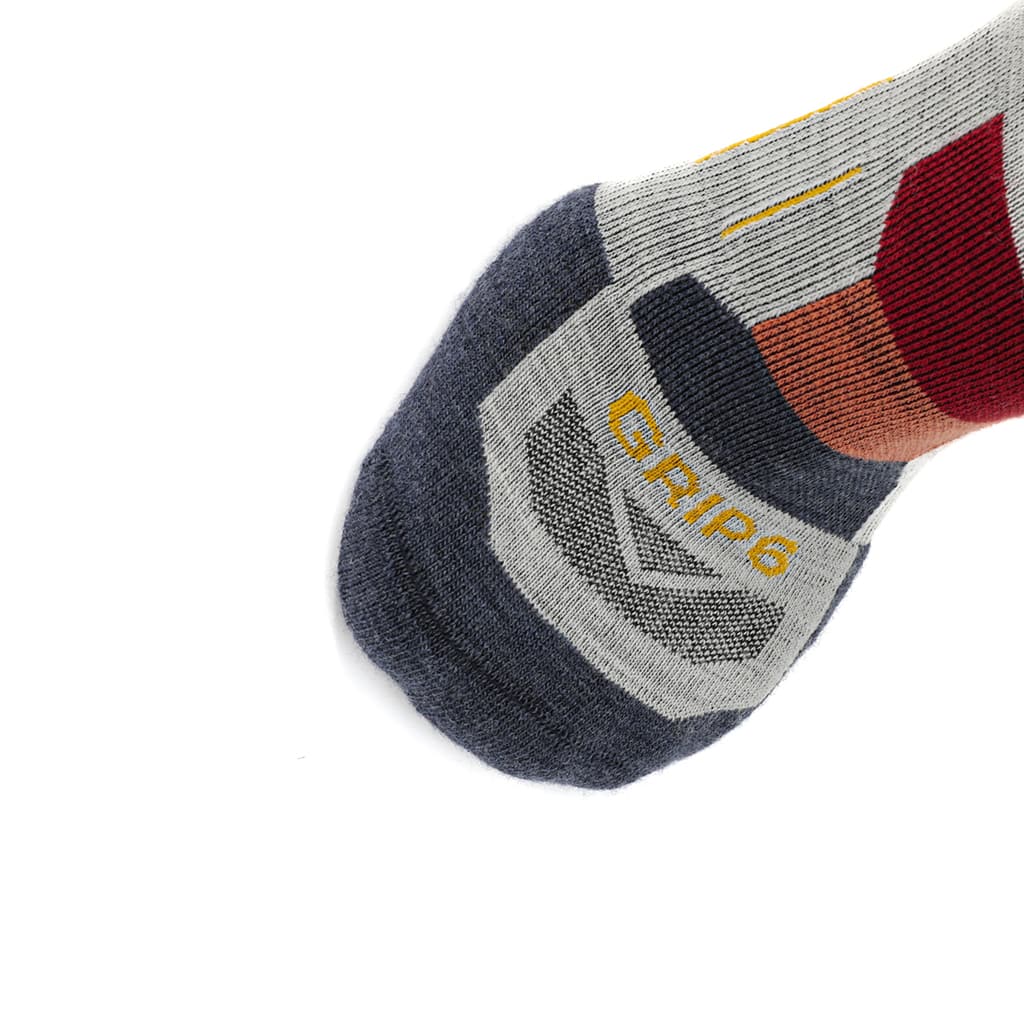 GRIP6 8 Pairs Campfire - Hike Crew Lightweight Merino Wool Sock