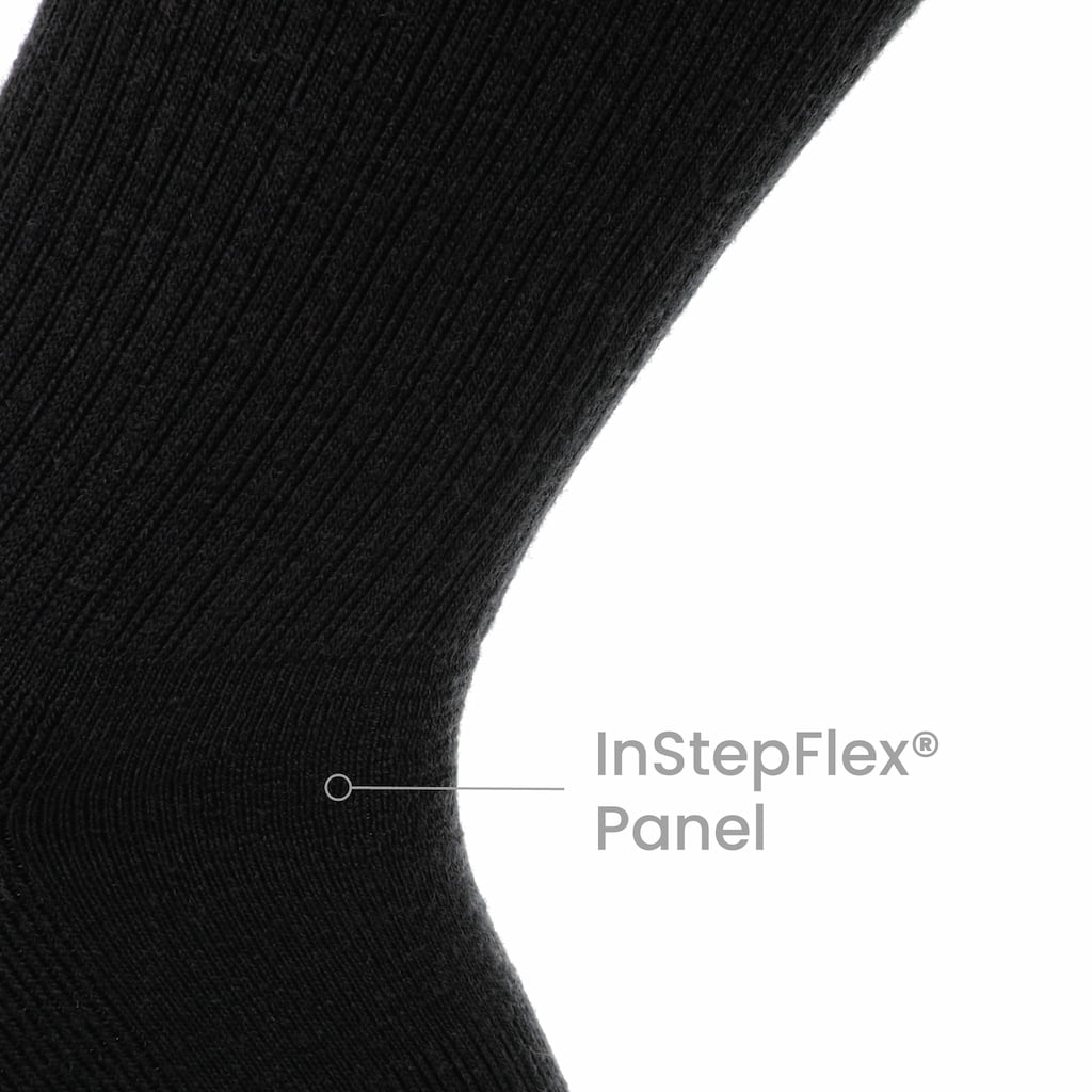 GRIP6 8 Pairs Carbon - Casual Crew Midweight Merino Wool Sock