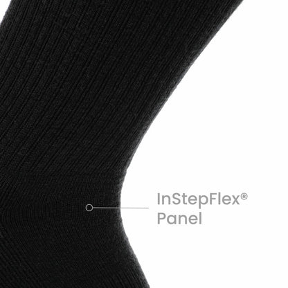 GRIP6 8 Pairs Carbon - Casual Crew Midweight Merino Wool Sock