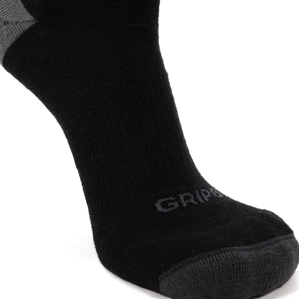 GRIP6 3 Pack Carbon - Casual Crew Midweight Merino Wool Sock