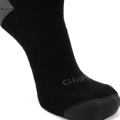 GRIP6 3 Pack Carbon - Casual Crew Midweight Merino Wool Sock