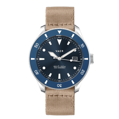 D4 Meridian Navy - Matte USA Solar 42mm