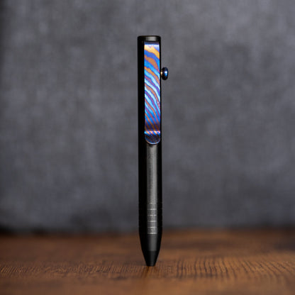 Big Idea Design Titanium Damascus Pen Clip