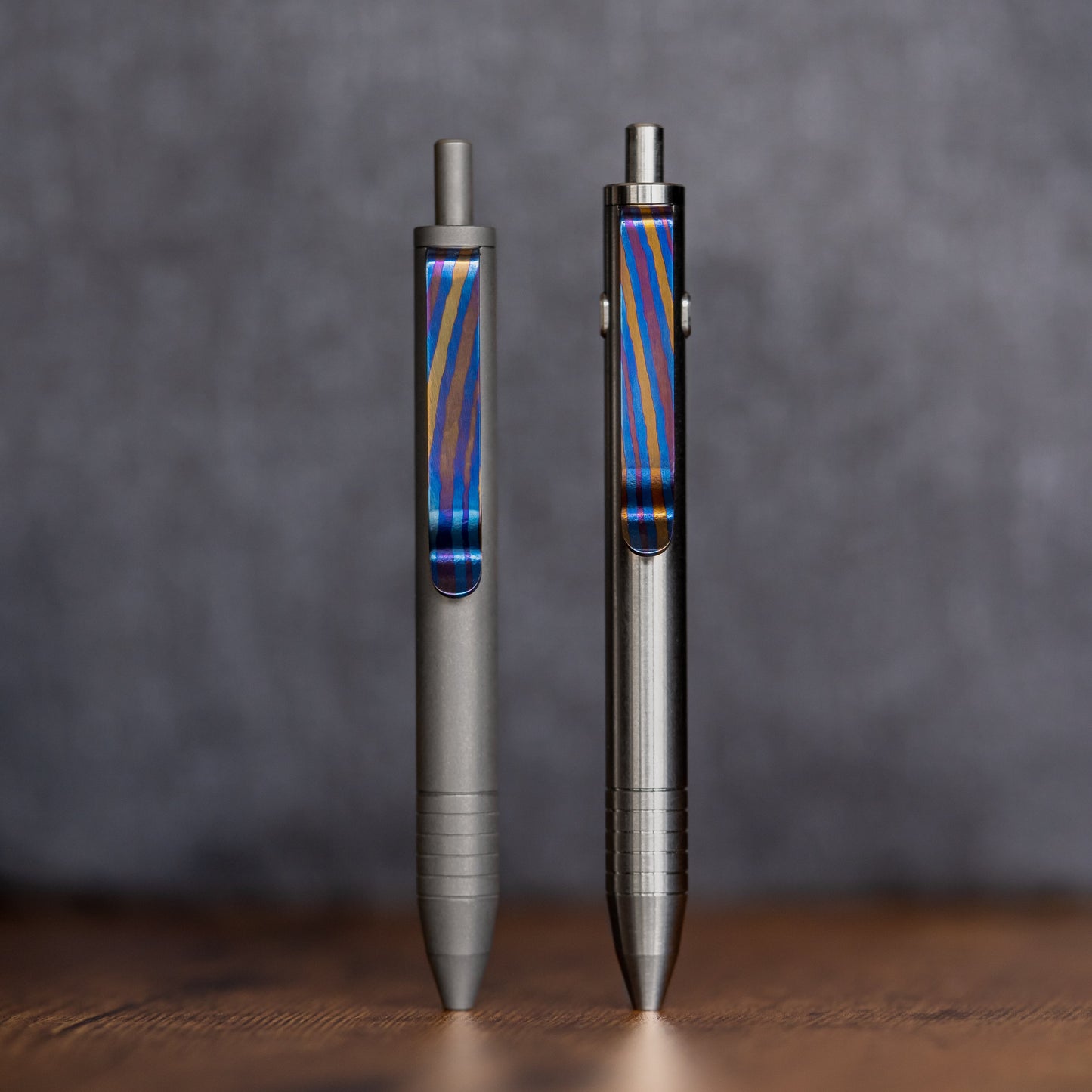 Big Idea Design Titanium Damascus Pen Clip