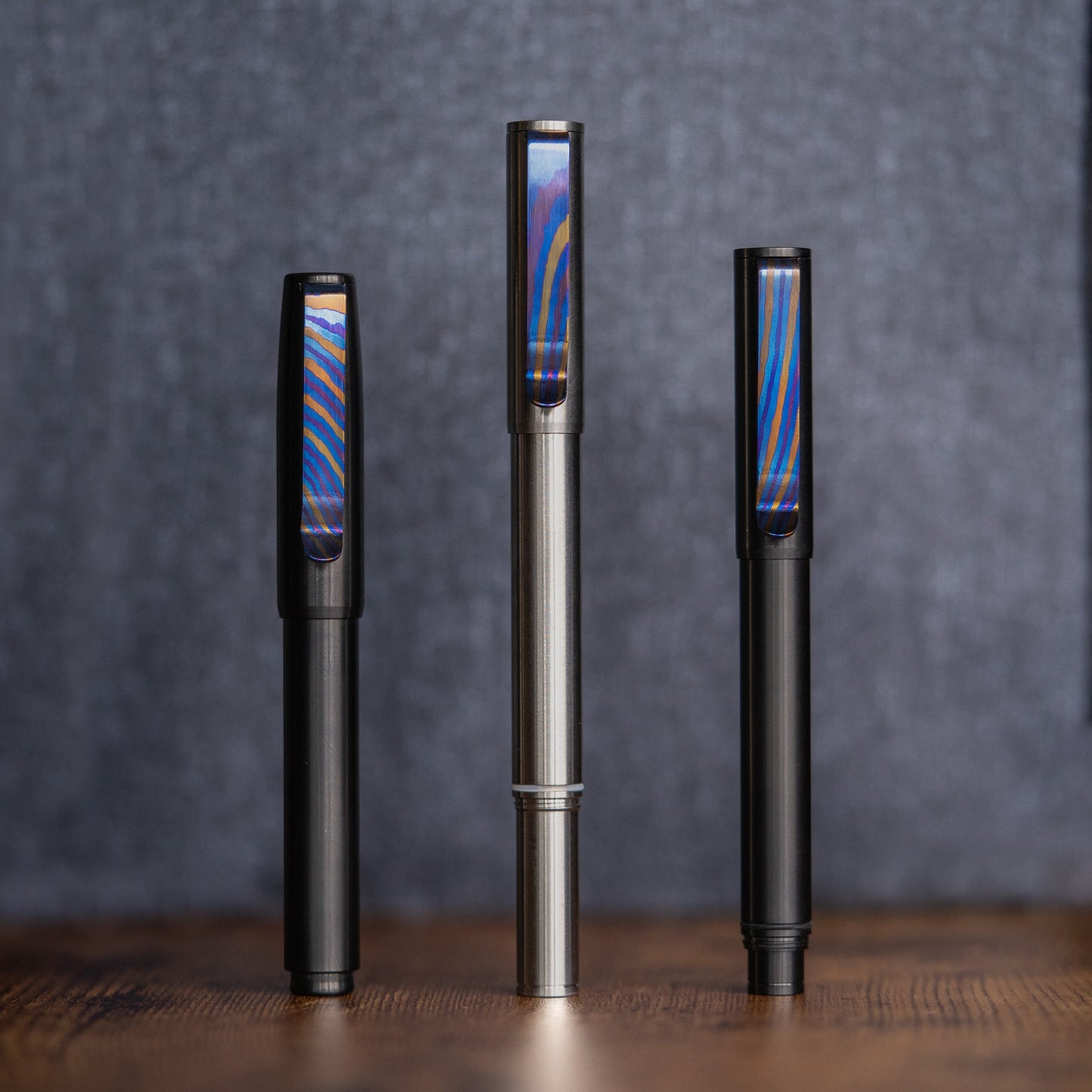 Big Idea Design Titanium Damascus Pen Clip