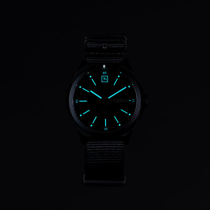Big Idea Design Ti Field Watch / Solar Driven / Black