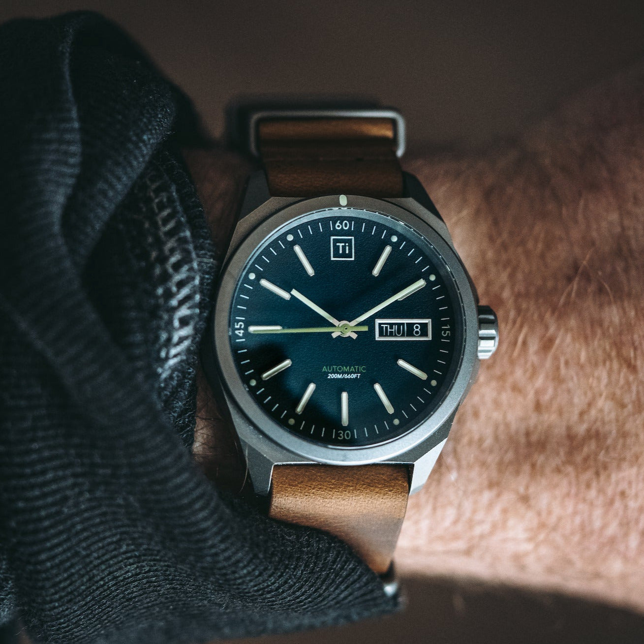 Big Idea Design Ti Field Watch / Automatic / Stonewashed